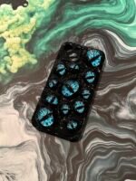 Black Phone Case With Blue Eyes
