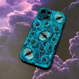 Cyan Eyeball Phone Case
