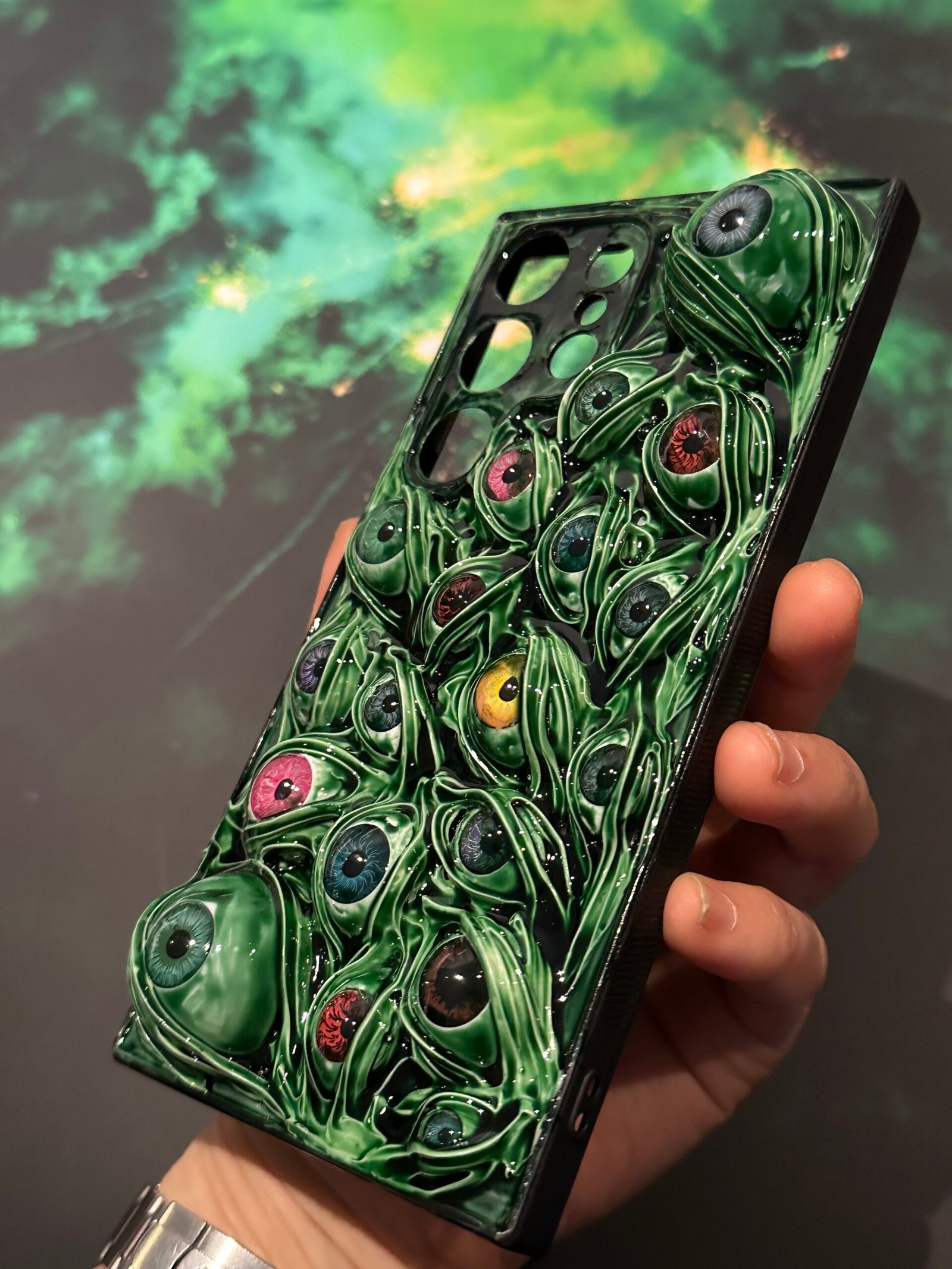 Dark Green Eyes Phone Case
