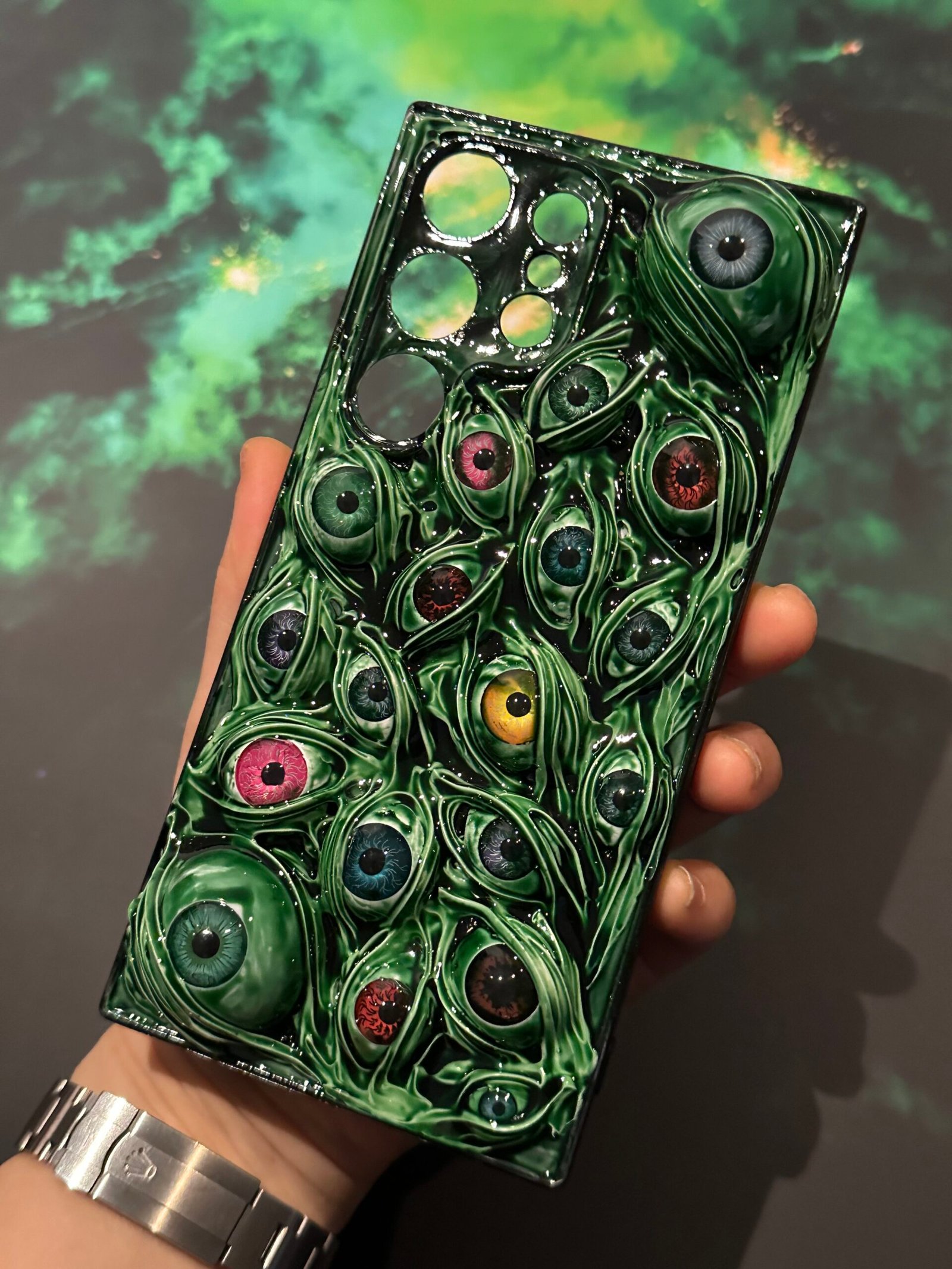 Dark Green Eyes Phone Case