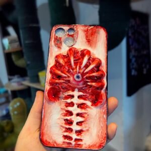 Red and White Facehugger Phone Case
