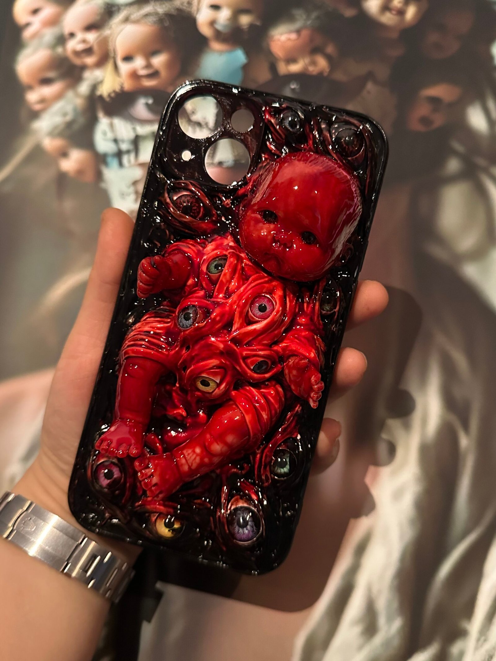 Red Eyes Baby Phone Case