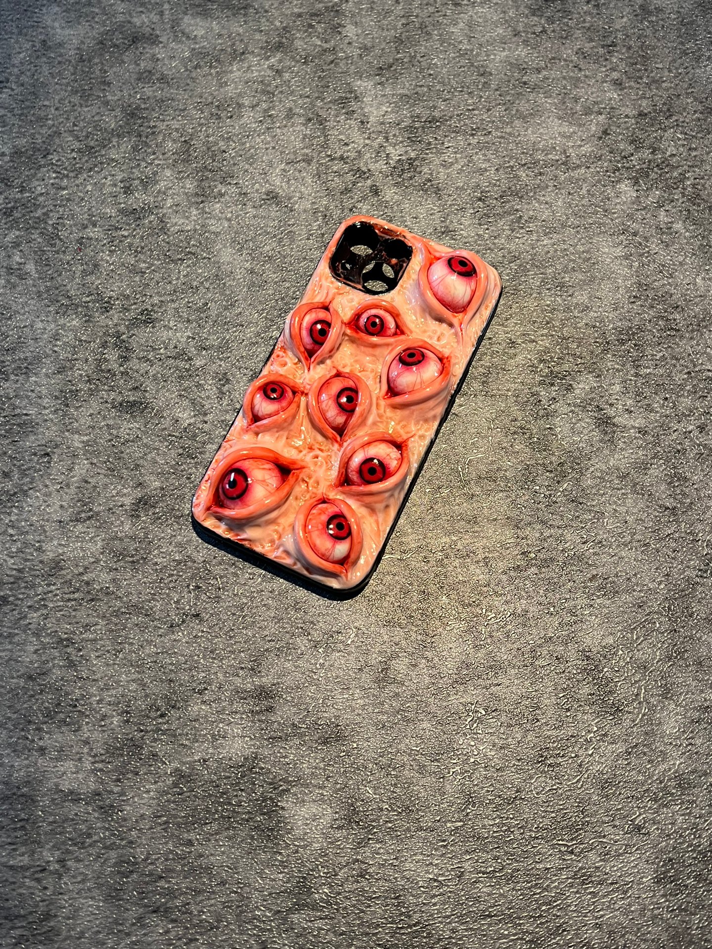 Skin-toned Creepy Multiple Eyes Phone Case